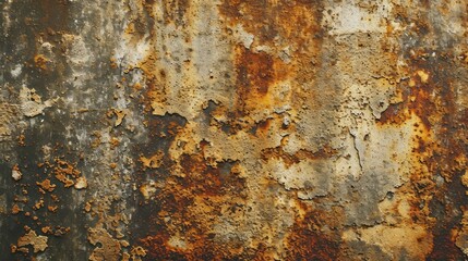 Corrosion's weathered canvas