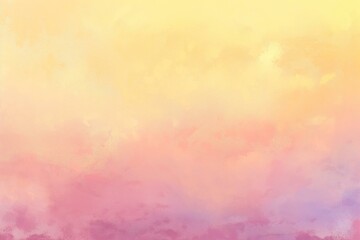 Pastel Watercolor Background with Harmonious Blend of Pink and Yellow