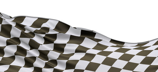 Fototapeta premium finish flag 3d background muster - PNG