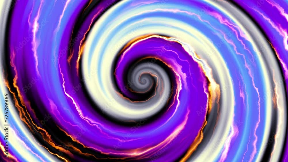 Aufkleber Endless abstract spiral. Seamless looping footage 4k. Abstract loop background