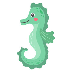 seahorse; underwater; animal; wildlife; aquatic; horse; drawing; exotic; drawn; funny; ocean; illustration; tropical; isolated; happy; shape; water; fish; vector; cute; character; colorful; icon; chee