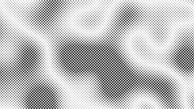 Abstract halftone motion background. Moving dots seamless loop