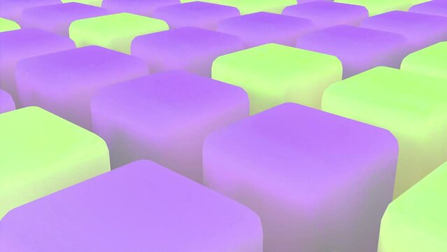 Purple green boxes intro back able to loop endless