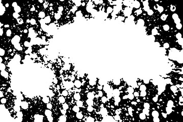 Rustic grunge vector texture with grain and stains. Abstract noise background. Weathered surface. Dirty and damaged. Detailed rough backdrop. Vector graphic illustration with transparent white. EPS10.