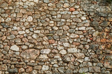 Old Round Stone Wall Texture 1
