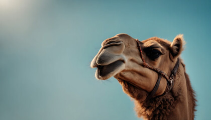 Portrait of a camel - obrazy, fototapety, plakaty