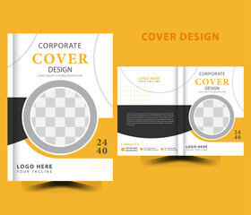 Corporate Book Cover Design Template in A4. Can be adapt to Brochure