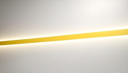 White wall with yellow retro lightest stripe decoration 