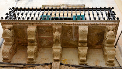 the historic center in Galatina Lecce Italy