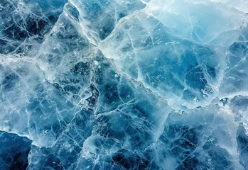 Deurstickers Fractale golven ice background crack scratch texture, abstract background