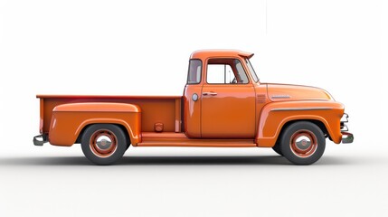 Fototapeta na wymiar Pickup Truck Isolated. 3D rendering