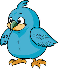 Cute Baby Bird Illustration Vector Art
