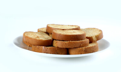 Crunchy Rusk or Toast for healthy life