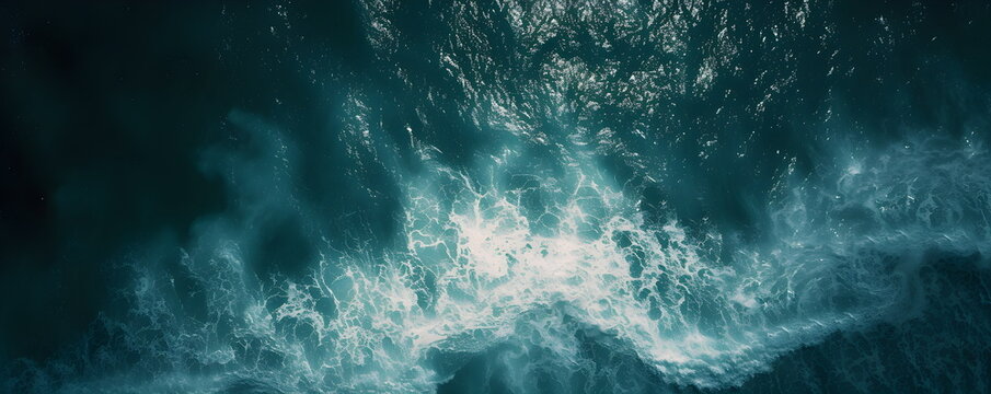 Ocean water. Sea foam. Blue, turquoise. © Ксения Шембелян