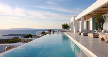 Fototapeta premium swimming pool in Greece