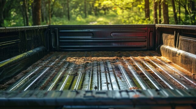 Truck bed liner polyurea coating