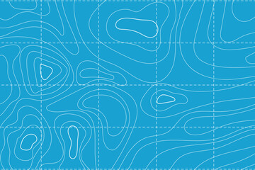 Topographic map with contour line grid water ocean, sea relief, depth. Nautical, cartography abstract area