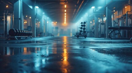 Beautiful photography for gym advertising.