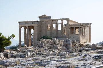 Fotobehang Loggia delle Cariatidi nell'Acropoli di Atene, Grecia © Falcon's