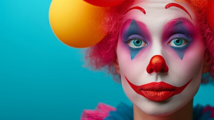 Beautiful photography for clown advertising.