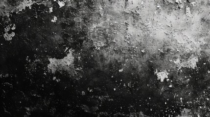A black and white photo showcasing a dirty wall. This versatile image can be used for various design projects