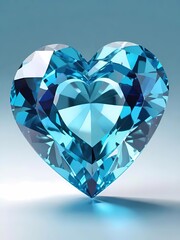 Fototapeta premium Crystalline Affections: The Sapphire Heart