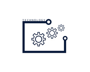  Modern Technology logo design.