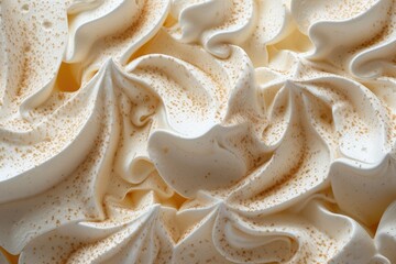 Obraz na płótnie Canvas Vanilla meringue with a delightful texture