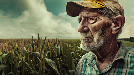 Fototapeta premium create a photo with a farmer 