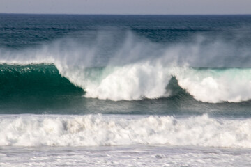 el romper de las olas