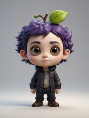 Photo Of A 3D Cartoon Jaboticaba Character Isolated On A White Background