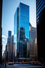 Naklejka premium Photo of skyscrapers against