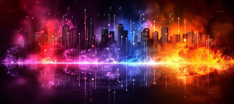 Abstract soundwave music logo icon   line wave audio frequency podcast radio signal