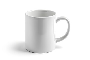 Fototapeta premium White ceramic mug isolated