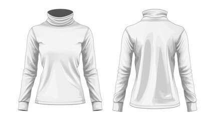 A women's turtle neck top that is stylish and comfortable. Perfect for layering or wearing on its own.