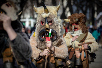 Masquerade festival in Pernik, Bulgaria. Culture, indigenous