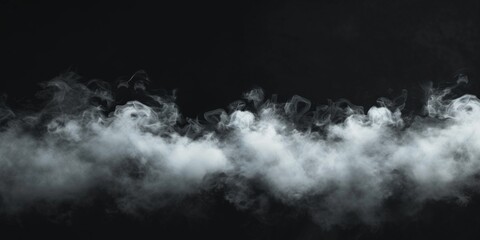 A captivating image featuring smoke emerging from a black background. Perfect for adding a mysterious and dramatic touch to various projects