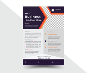 Creative corporate business flyer, business brochure, business poster layout templet