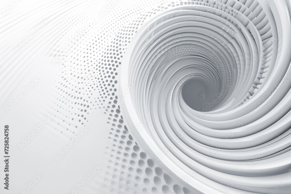 Poster A spiral shaped object is depicted on a white surface. This image can be used for various purposes