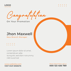 congratulation social media post design or instagram banner