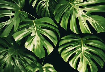 Pattern leaf background green plant tree abstract palm floral wallpaper flower foliage art jungle Ba