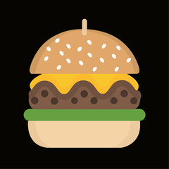 Burger minimal vector illustration (1)