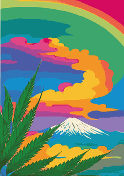 Text Background Set: Rainbow Landscape, Dragon, Dinosaur, Festival, Frame, Legalize, Chinese, Asian, Japanese, Engraving