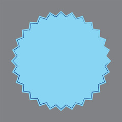 Starburst colorful tag. Star burst badge vignette. Vector simple pink red green blue round collection