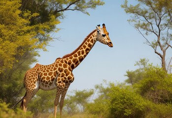 giraffe in natural environment