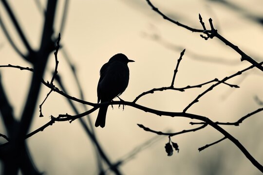 bird in a bruch