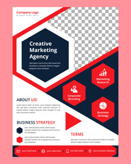 modern style design business flyer template