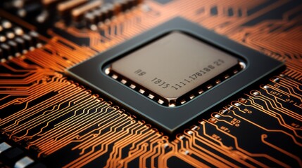 A close-up shot provides a clear view of the processor's architecture, highlighting the precision and sophistication of semiconductor technology.