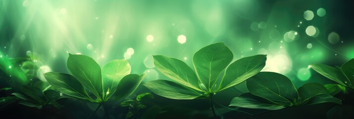Natural green leaves floral background. Green background with leaves
