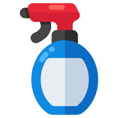 A creative design icon of cleaning spray
